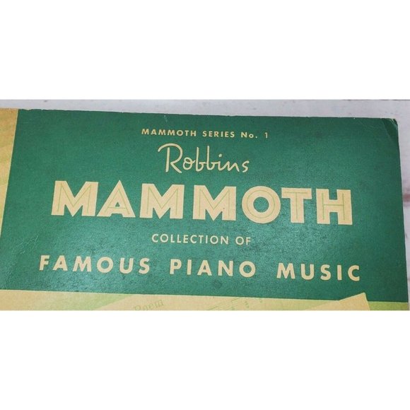 1936 Mammoth Series #1 Robbins Mammoth Collection Of Famous Piano Music Book - Picture 2 of 12